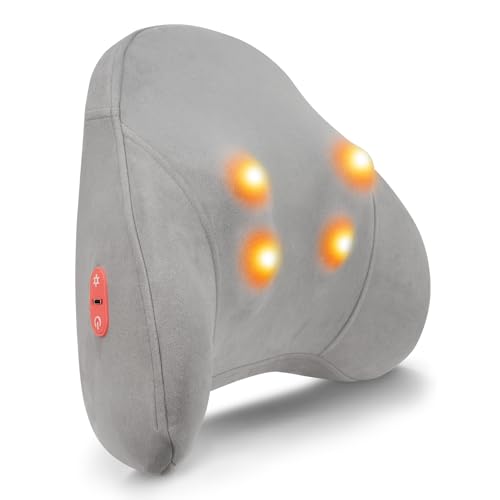 Image of TCRAYCH Shiatsu Neck and Back Massager for Pain Relief with Heat, Lower Back Massager Deep Tissue Kneading Pillow for Neck, Lower Back, Leg, Shoulder - Gift for Dad Mom, Auto Shut-Off