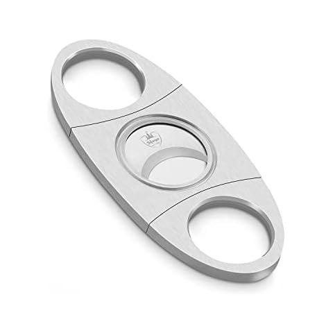 Classic Cigar Cutter, SLEGE Guillotine Cigar Knife, Stainless Steel Cigar Cutter Sharp Double Blade - Cuban Cigars for Large Ring Size Cover