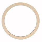 Woodpeckers Large Wreath Frame 13-inch Diameter, Pack of 1 Wood Forms, Rings for Crafts & Door With Lights