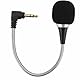 CABLEPELADO Flexibles Mini-Mikrofon | Ersatzmikrofon für Gaming-Kopfhörer | Klinkenanschluss 3,5 mm | Schwanenhals | geeignet für Handy, PC, Laptop, Notebook, Podcast, Skype