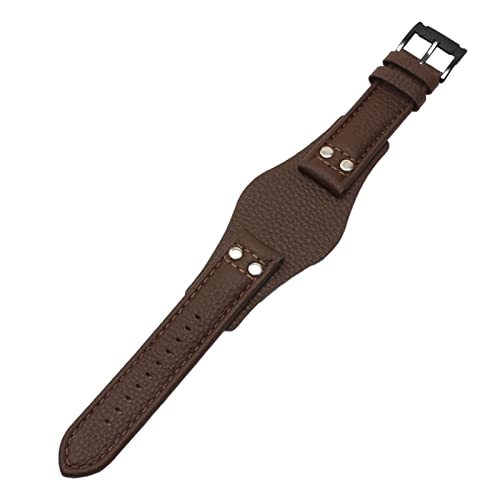 Bracelet montre cuir marron pour Fossil CH2592 CH2891 | Look aventurier urbain 22mm