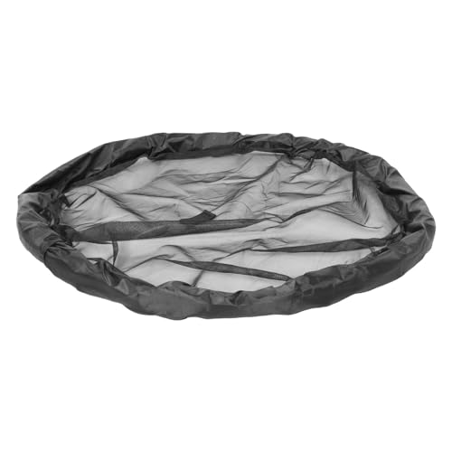 Happyyami Floating Island Plant Protector Fish Barrier Pond Netting Floating Guard for Aquatic Plants 80cm Black Mesh Ring