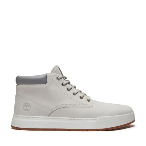 Timberland Men's Maple Grove Mid Lace Up Sneaker, Light Grey, US 13