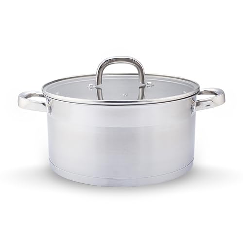 CASTEY - Olla Inox Essentials con Tapa 18 cm 3L, Acero Inoxidable, Compatible con Inducción, Gas y Vitrocerámica, Olla Grande para Guisos y Sopas, Menaje de Cocina CASTEY - Olla Inox Essentials con Tapa 18 cm 3L, Acero Inoxidable, Compatible con Inducción, Gas y Vitrocerámica, Olla Grande para Guisos y Sopas, Menaje de Cocina