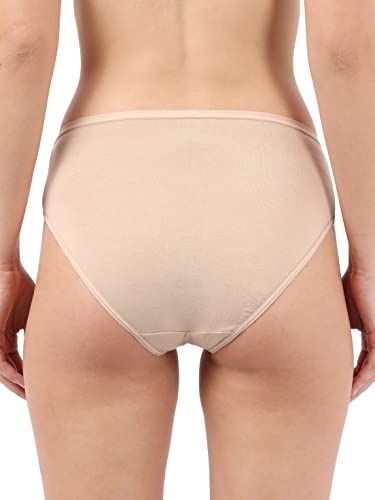 Image of Jockey 1807 Women's High Coverage Micro Modal Elastane Stretch Mid Waist Hipster with Ultrasoft Exposed Waistband