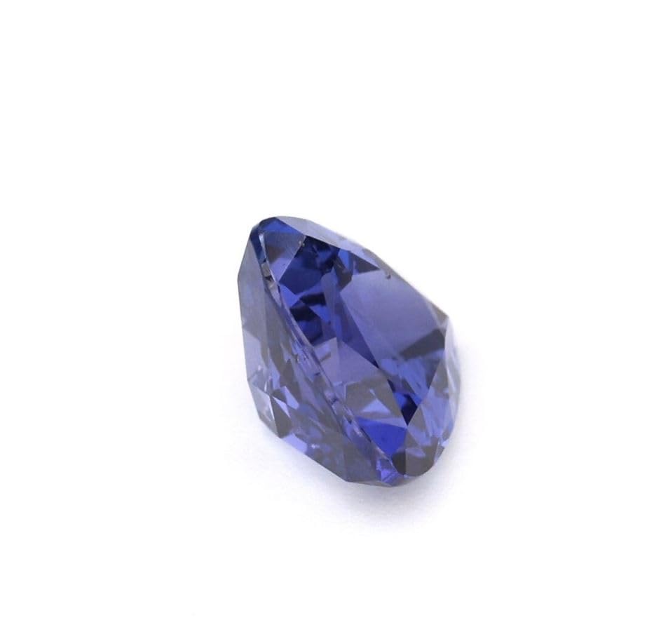 Saphir bleu précieux de septembre, cadeau idéal pour création