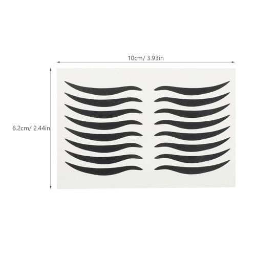NOLITOY 80 Pares Pegatinas Delineador Negro para Ojos miniatura 4