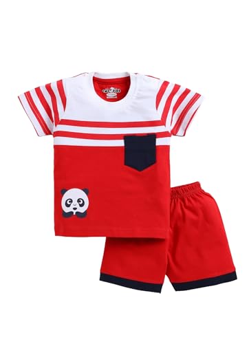 Image of CUTOPIES Boys & Girls Fanta Half Sleeve T-shirt and Shorts Set (Pack of 1) Baby Boys' Clothing Sets