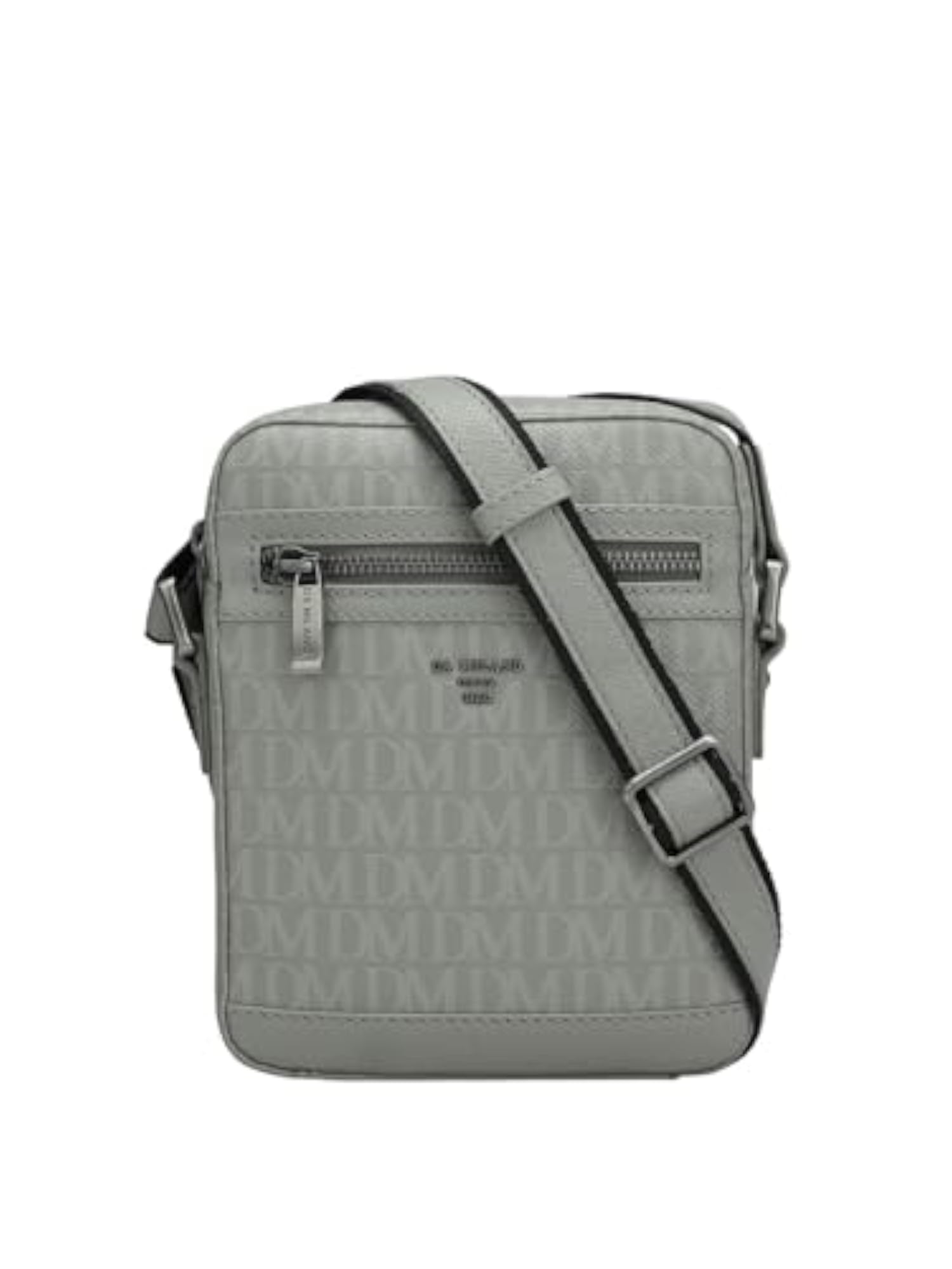 Genuine Leather Grey Men's Sling Bag