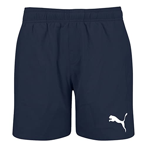 PUMA Jungen Medium Length Shorts Swim Trunks, Navy, 164