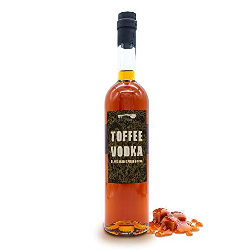 Toffee Vodka 70cl | Made in Hertfordshire | Perfect Sipping Toffee Vodka | Smooth Caramel Undertones | Great Gift Idea | Suitable for Vegetarians, Vegan and Kosher