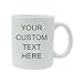 Personalized Add Your Custom Text White Ceramic 11 Oz Coffee Mug Customizable with Gift Box