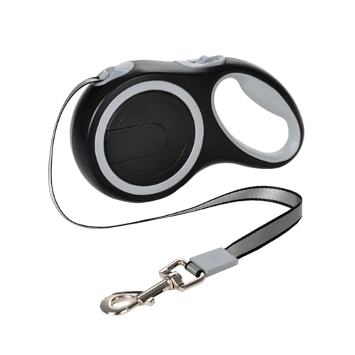 Laisse enrouleur chien 5m robuste au design ergonomique café
