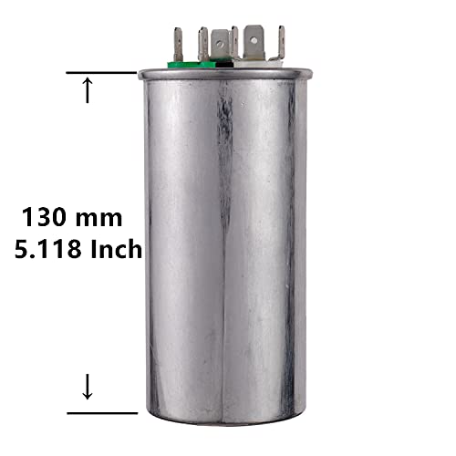 BOJACK 80+7.5 uF 80 7.5 MFD ±6% 370/440 V AC CBB65 Dual Run Circular Start Capacitor for AC Motor Run or Fan Start or Condenser Straight Cool or Heat Pump Air Conditioner - Image 4