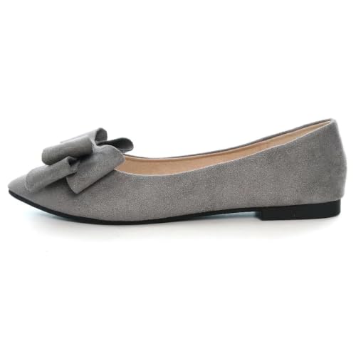 Image of TN TANGNEST Women Fashion Bowknot Flats Comfort Pointed Toe Dress Shoes