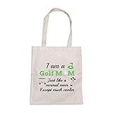 Divertidos regalos de golf para mamá, para golfistas, mamá, mujeres, bolsas de mano para golfistas, bolsa de comestibles, bolsa de viaje bolsa de hombro