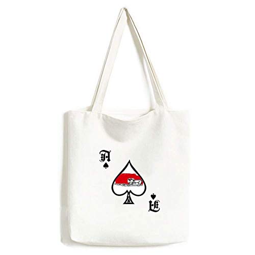 Sac lavable résistant imprimé drapeau rouge pour ranger vos accessoires de poker