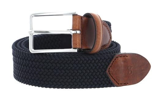 Ceinture Marstrand SADDLER W105 homme cuir bleu marine Navy