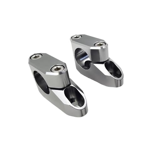 Kit riser guidon 28mm universel avec réhausse de pontet moto pour colonne direction 1 1/8