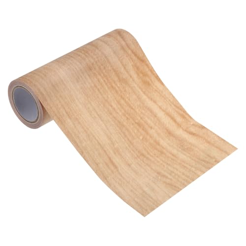 PATIKIL Wood Grain Repair Tape 6" x15ft, Self Adhesive Realistic Textured Repair Tape Patch for Floor Door Table Cabinets Desk,Light Chestnut Maple
