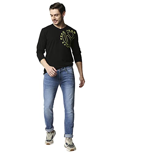 Image of Pepe Jeans Men's Vapour Slim Fit Mid Waist Lightly Washed Jeans