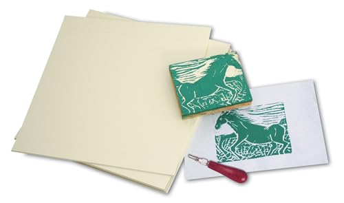 Sax Easy to Cut Unmounted Linoleum - 6 x 9 inches - Pack of 12