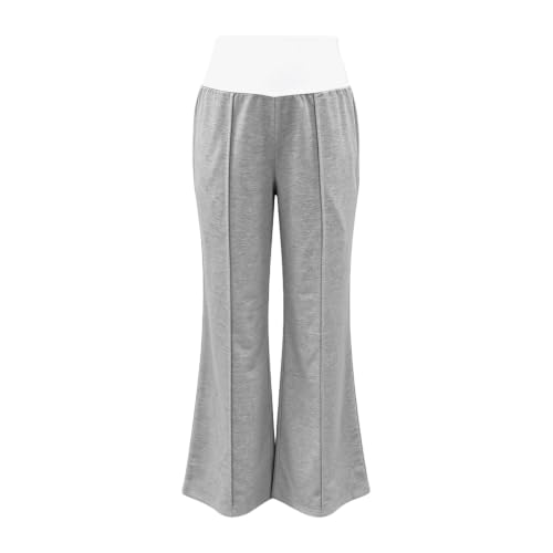 Womens Wide Leg Sweatpants Baggy Y2k Bootcut High Waisted Flared Pants - image 6