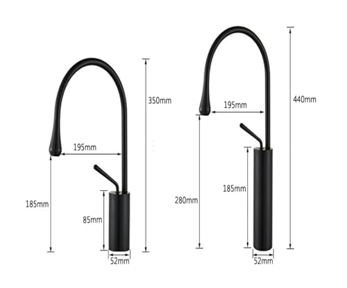 Robinet cascade de salle de bains mitigeur orientable pour vasque moderne