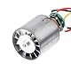 OVNSHVN Bürstenloser Mini-Motor DC 7–24 V, 100.000 Min, Hochgeschwindigkeits-Laufrad Aus CNC-Aluminiumlegierung, Kanalventilator, Stufenlose Geschwindigkeitsregulierung, Langlebig