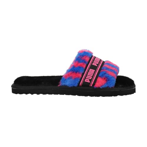 PUMA Womens Fluff Wild Slide Casual Slippers Casual - Black