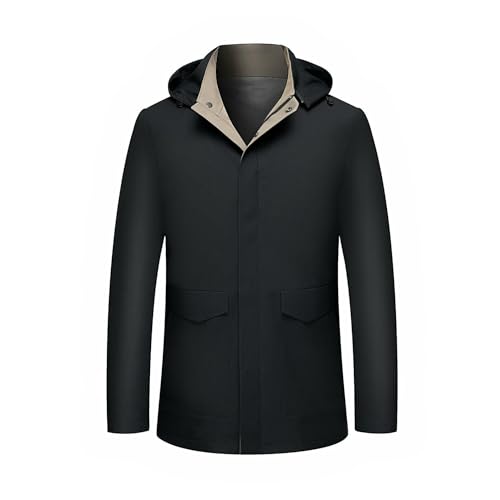 Chaqueta de primavera con capucha contra el viento cambiante de hombre 5