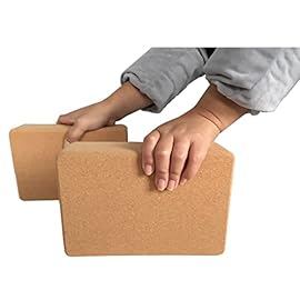 JYSD Natural Cork Yoga Brick High Density Yoga Aid Tools Professional Adult Female Yoga Turn Brick Block