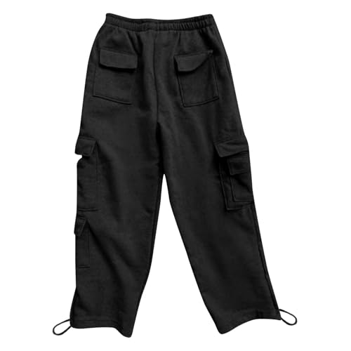 Women High Waisted Wide Leg Cargo Pants Baggy Stretchy Loose Streetwear Trousers3