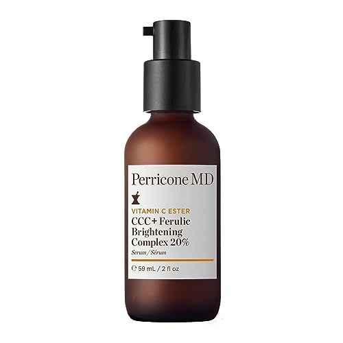 Perricone MD Vitamin C Ester CCC+ Ferulic Brightening Complex 59ml   Ultra Potent Vitamin C Serum 20% with Ferulic Acid & Vitamin E – Brightening, Collagen Boosting, Lightweight Citrus Formula