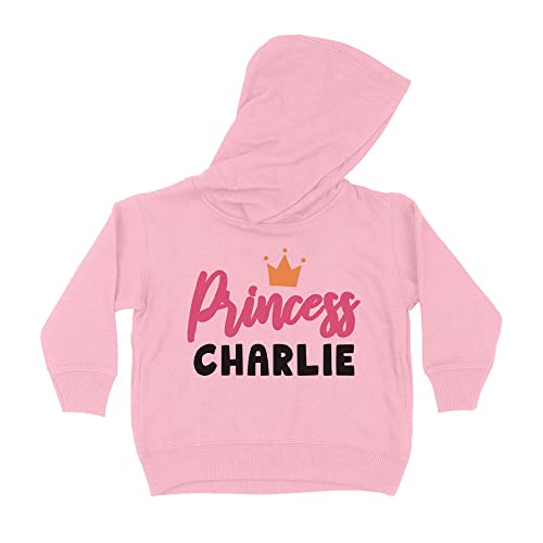 Princess Charlie Kids Hoodie Sweatshirt Toddler 5T Light Pink