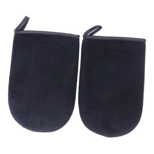 FOYTOKI Self Tanning Gloves Set Tanning Mitt for Lotion Application Soft Lint Easy to Curve Black 2 Pieces