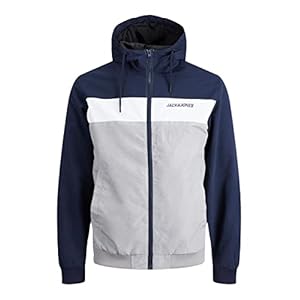 Jack and Jones Mens Rush Hooded Bomber Jacket