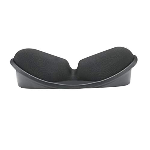 PC コンピュータ 3D リストレスト シリカゲル ハンドピロー 低反発マウスパッド ラップトップ デスクトップ 滑り止めマウスパッド, 黒