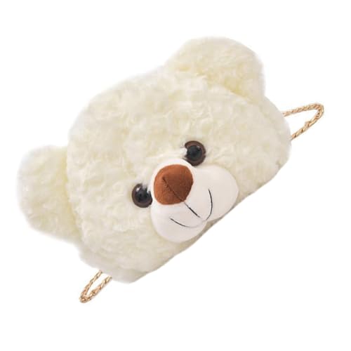LIFKOME Bear Plush Shoulder Bag Women's Mini Crossbody Bag Fashion and Girly Bear Shape