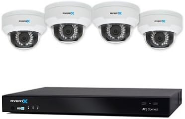 8-Channel 4MP HD IP NVR System with 4TB Hard Drive, 4 4MP HD+ Dome Cameras and 100' Night Vision