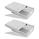 CMOISO Schublade Unter Schreibtisch, Selbstklebende Schublade, 2 STÜCKE Creative Desk Sticker Versteckte Schublade, Desktop Organizer Schubladenfach für Zuhause und Büro (Weiß)