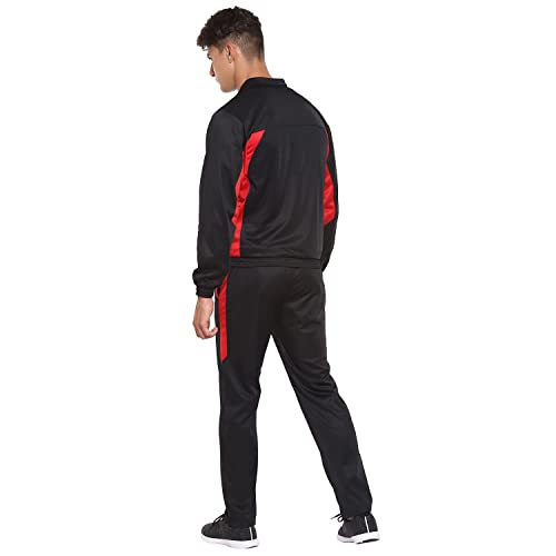 Image of Nivia Sp-05-Tracksuit /Sportswear Regular Fit Track Suits /Athletic Gym Running Jogging Suit Sets (Navy /Aqua, L)