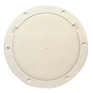 T. H. Marine SDP-2W-DP Screw Down Deck Plate - Off White, 8