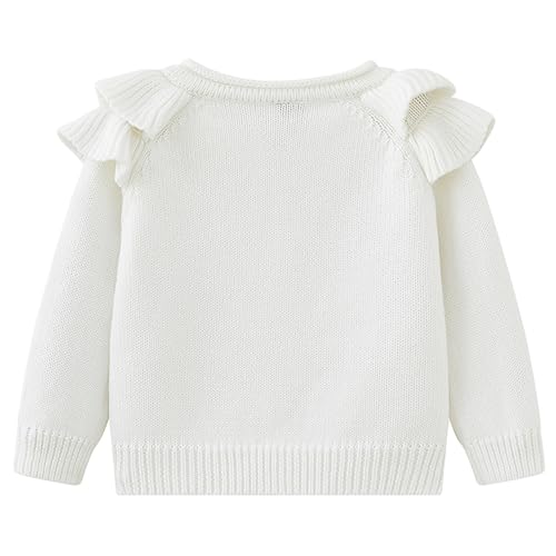 Baby Girls Knit Button Sweater Cherry Embroidery Long Sleeve Single Breasted Cardigan Fall Winter Cute Coat2