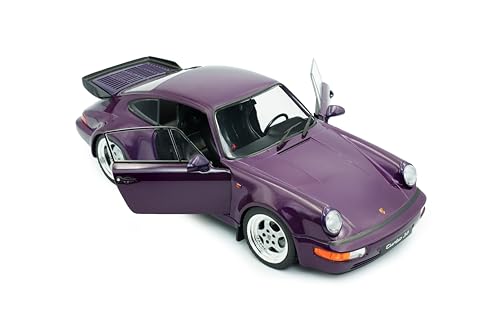 Solido Porsche 911 (964) Turbo 1990 1:18 Diecast Azul miniatura 6