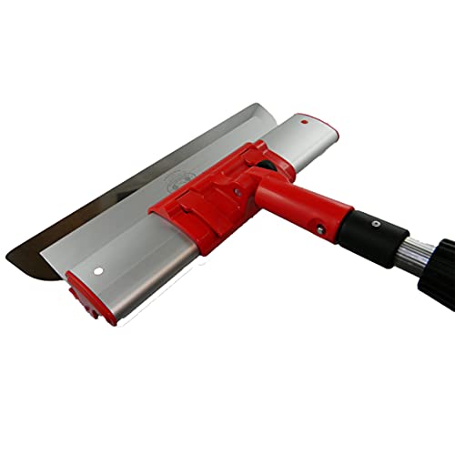 Komplettes Profi-Set: Flächenspachtel 40 cm + Adapter + Teleskopstange 120-220 cm, Austauschbares und sehr langlebiges Blatt 0,3 mm ErgoPlane CT01 Cover