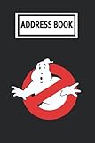  Address Book: Ghọstbusters Ghọst Bụsters Logo Telephone & Contact Address Book with Alphabetical Tabs. Small Size 6x9 Organizer and Notes with A-Z Index for Women Men