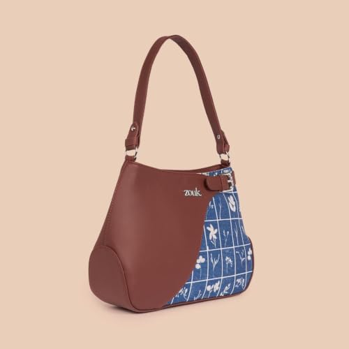 Image of ZOUK Ira Handbag | Stylish Women's Handbag | Luxury Shoulder Bag for Women | Trendy | Fancy Ladies Handbags | Small Purse for Events | Water-Resistant
