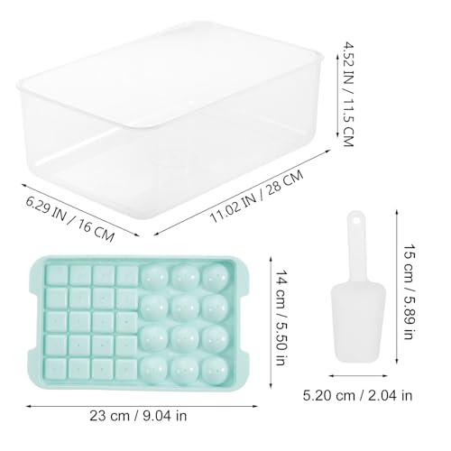 Molde para Cubitos de Hielo SHOWERORO 2 piezas Azul miniatura 2
