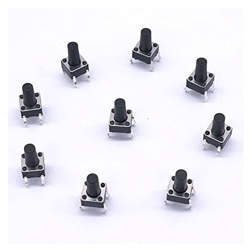 Interruptor de botón táctil para reparar circuitos y proyectos de robótica, pack 100 4